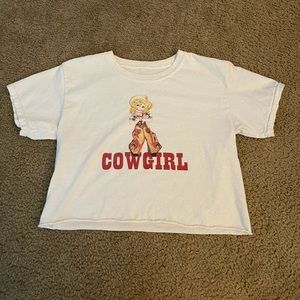 john galt/brandy melville cowgirl baby tee